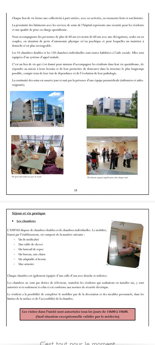 CPAE_ThinkTank's tweet photo. "Visites autorisées de 14 à 18h" dans cet #ehpad de l'hôpital de @VilleClermont60 
Donc visites interdites pour les familles qui pourraient aider aux repas et les proches qui travaillent jusqu'à 18h.
Ce qui est contraire à la loi Bien vieillir
Un commentaire @CD_oise @CaVautrin ? https://t.co/fLumsNosh4