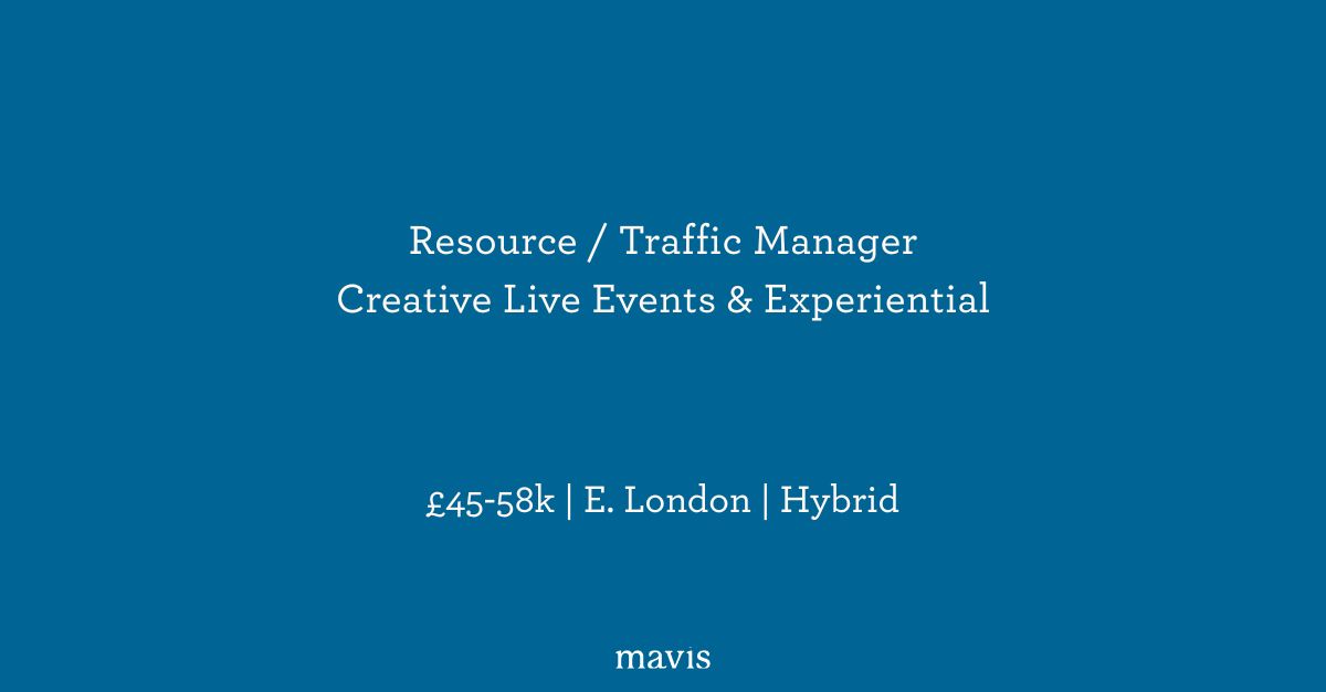 hellomavis_'s tweet image. We’re hiring!
Resource / Traffic Manager
🎪 Creative Events &amp;amp; Experiential
📍 London | 💼 Perm | 💰 £40–£55K + Bonus

Work on global activations for top tech brands.
DM us or apply now 👇 
hellomavis.com/job/resource-t… 
#EventsJobs #CreativeJobs #Hiring #TrafficManager