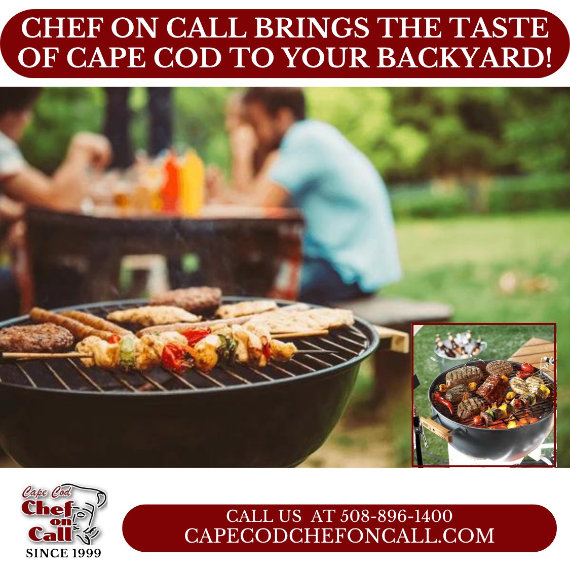 CC_ChefOnCall's tweet image. Imagine the aroma of grilled seafood and steak wafting through your garden, gathered around by friends and family as we bring the Cape Cod culinary experience directly to your home.

#CapeCodChefOnCall #BackyardDining #CapeCodFlavors

Book Now: bit.ly/3BJX1Eu