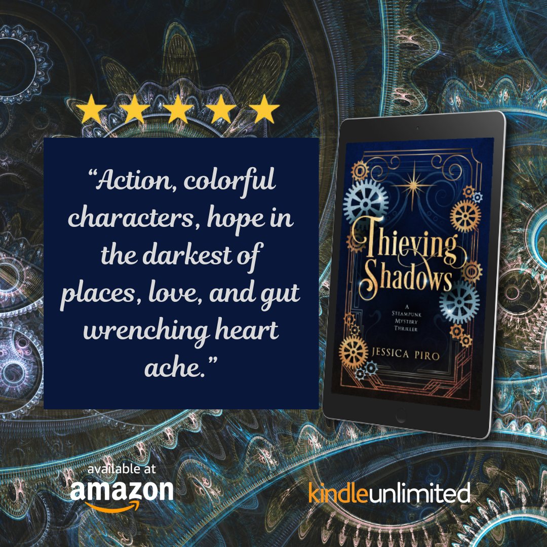 AuthorPiro's tweet photo. Will this review help convince you to read Thieving Shadows?
https://t.co/KkUZ1x4SUs
#indieauthor #amazonbooks #kindleunlimited #steampunk #mystery #thriller #romance #standalone #cleanfic #WritingCommunity #darkfantasy #grimdark https://t.co/V3wsSK80GO