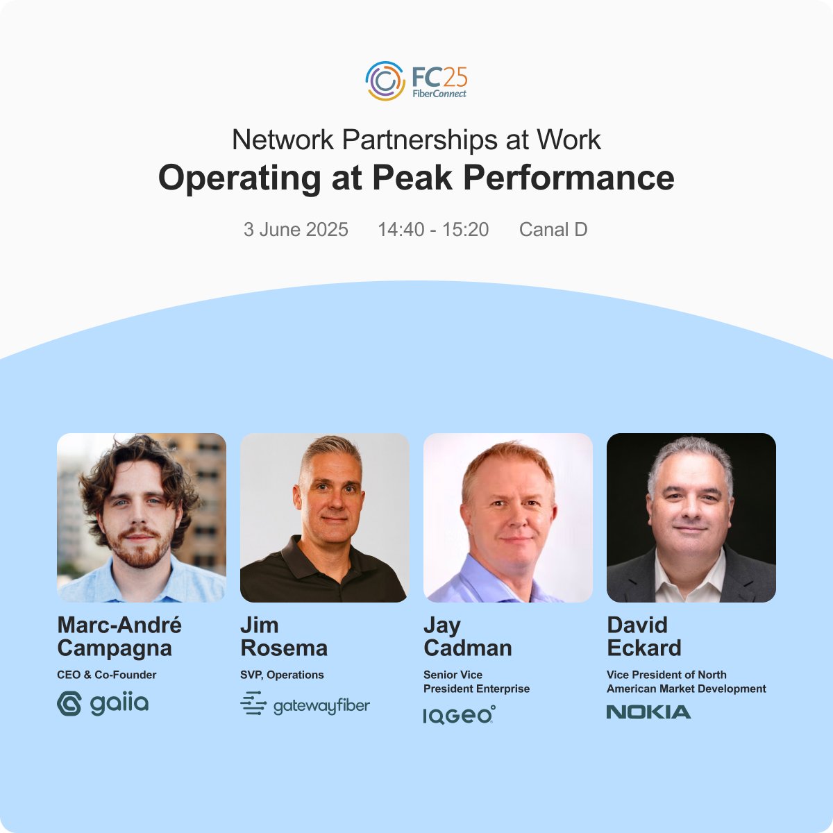 Don’t miss our CEO, Marc-André Campagna, speaking at the upcoming #FiberConnect2025 panel “Operating at Peak Performance” on how operators can identify and build critical partnerships to scale network reach and win in the marketplace.

<a href="/fiberbroadband/">FBA</a>