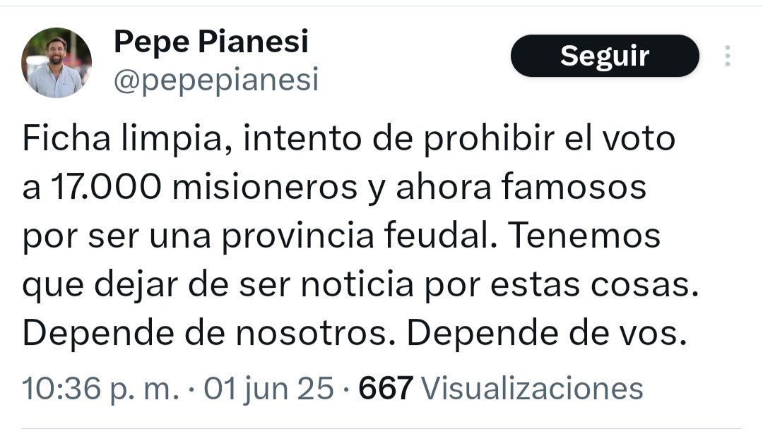EzequielBermejo's tweet photo. "Tenemos que dejar de ser noticia por estas cosas..." dice @pepepianesi después de encabezar la lista que hizo diputado a #Kiczka y luego de haber mantenido un silencio vergonzoso y cómplice sobre un crimen aberrante que nos expuso ante el mundo. Más imbécil no se consigue. https://t.co/Dqvd1ZxEe7