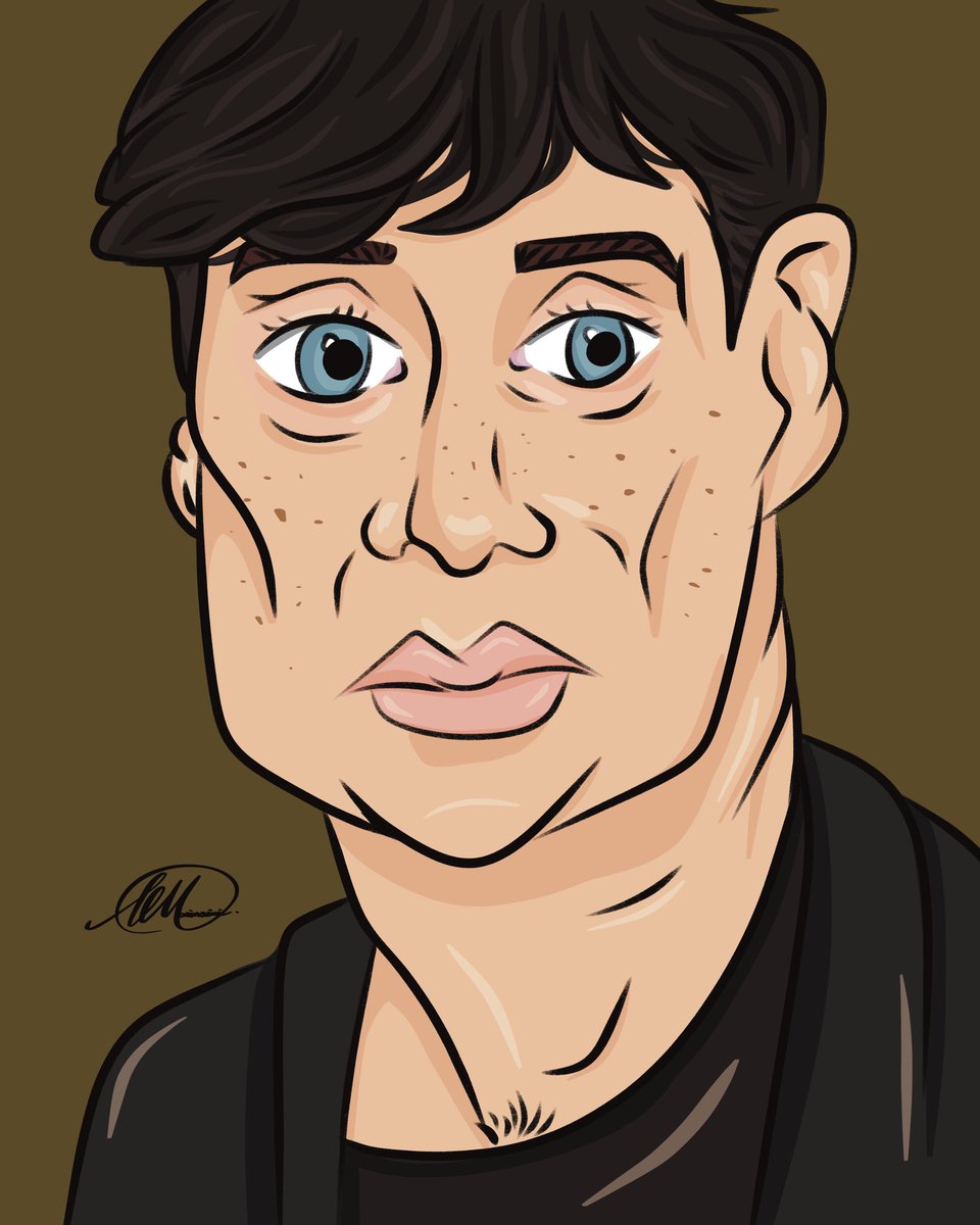 almartDCA's tweet photo. 🇷🇴🇬🇧 What better way to practice my digital style than drawing one of my favorite actors? 😍
🎨 A Cillian Murphy-inspired caricature – made with lots of admiration and a touch of artistic exaggeration!Any fellow Cillian fans out there? 🖤
#procreate #comissionsopen #caricatures https://t.co/TVZnPBBTTt