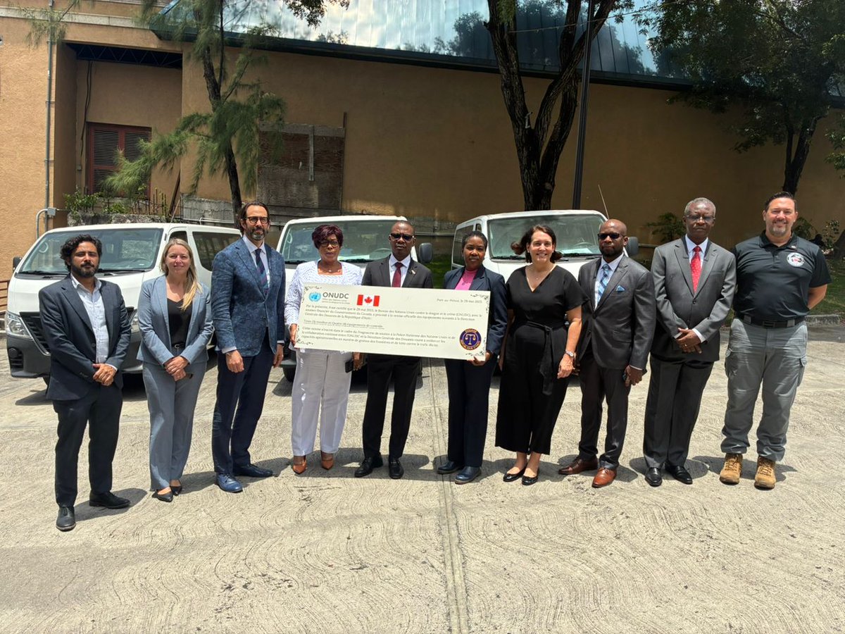 UNODC supports Haiti's fight against corruption and organized crime through a connected, integrated approach. We’ve provided equipment and vehicles to both ULCC and Customs to strengthen their operational capacity and inter-institutional collaboration. Thanks to Canada’s support.