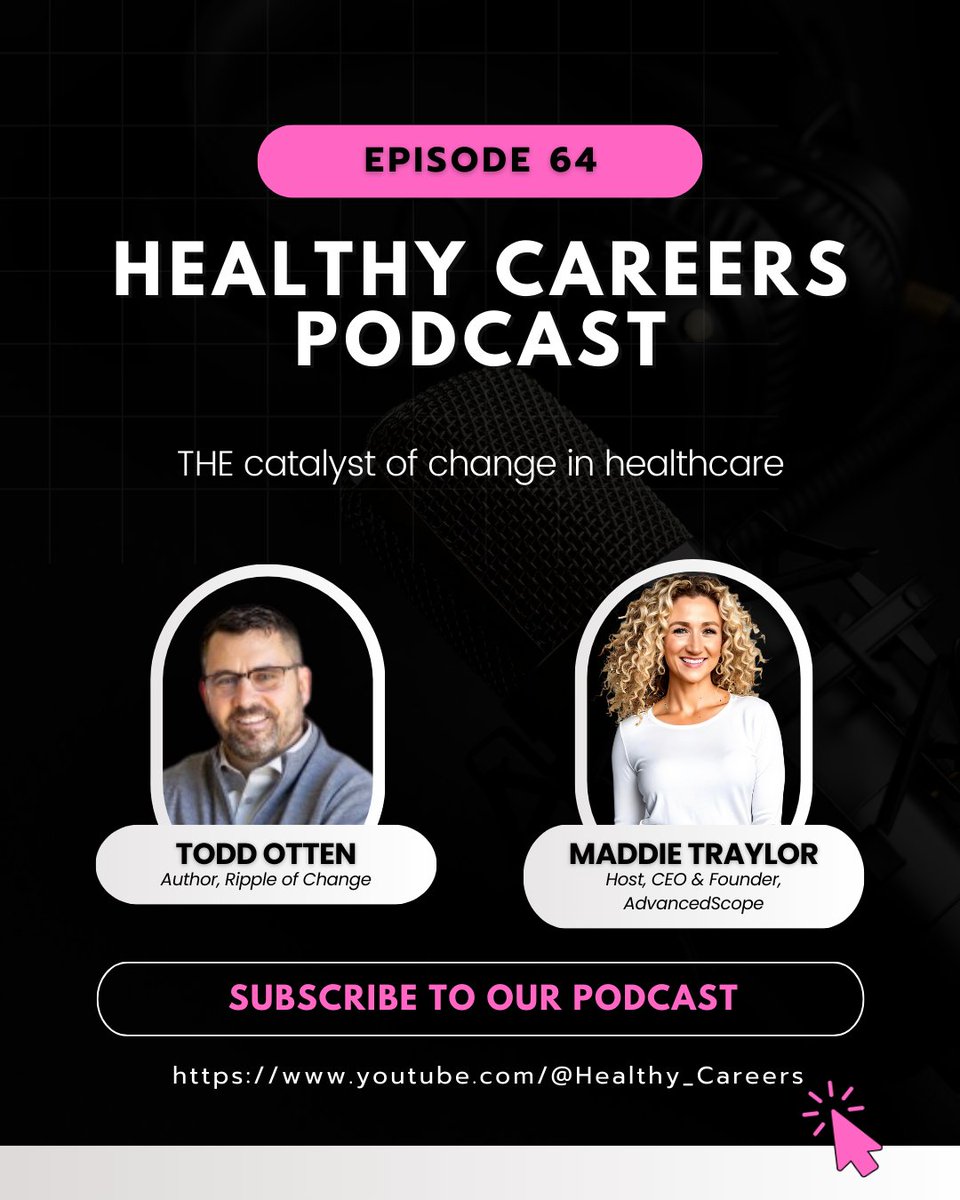 Todd is bringing light to the most important topics of healthcare. We talk about it all in this episode... Friday! 7 AM EST. Listen on Spotify, Apple Podcasts and YouTube. 📌rfr.bz/t3d5626

#healthcare #physicians #podcast #rippleofchange