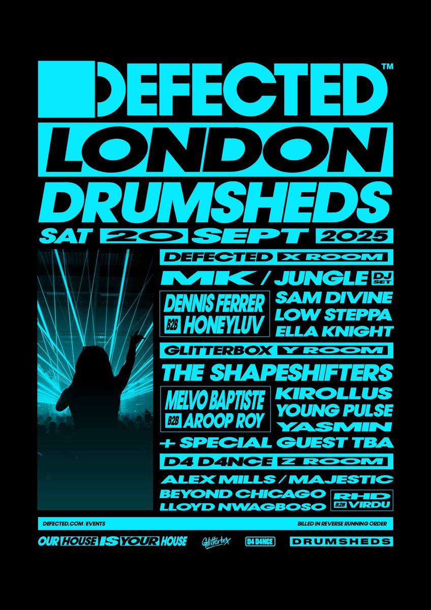 LOW STEPPA (@lowsteppa) on Twitter photo London we are back!
<a href="/DefectedRecords/">Defected Records</a>
Sign up!
register.drumshedslondon.com/defected?ref=a… London we are back!
<a href="/DefectedRecords/">Defected Records</a>
Sign up!
register.drumshedslondon.com/defected?ref=a…