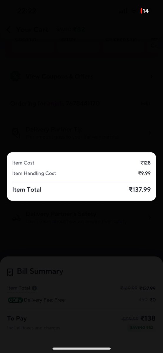 simantaSivu's tweet photo. Hey @ZeptoNow  why are you charging ₹9.99 as handling fee for essential items like sanitary pads? Disappointing and unfair! Essentials should never come with extra charges. #NoHandlingFees #EssentialItems https://t.co/51LuTqOvFs