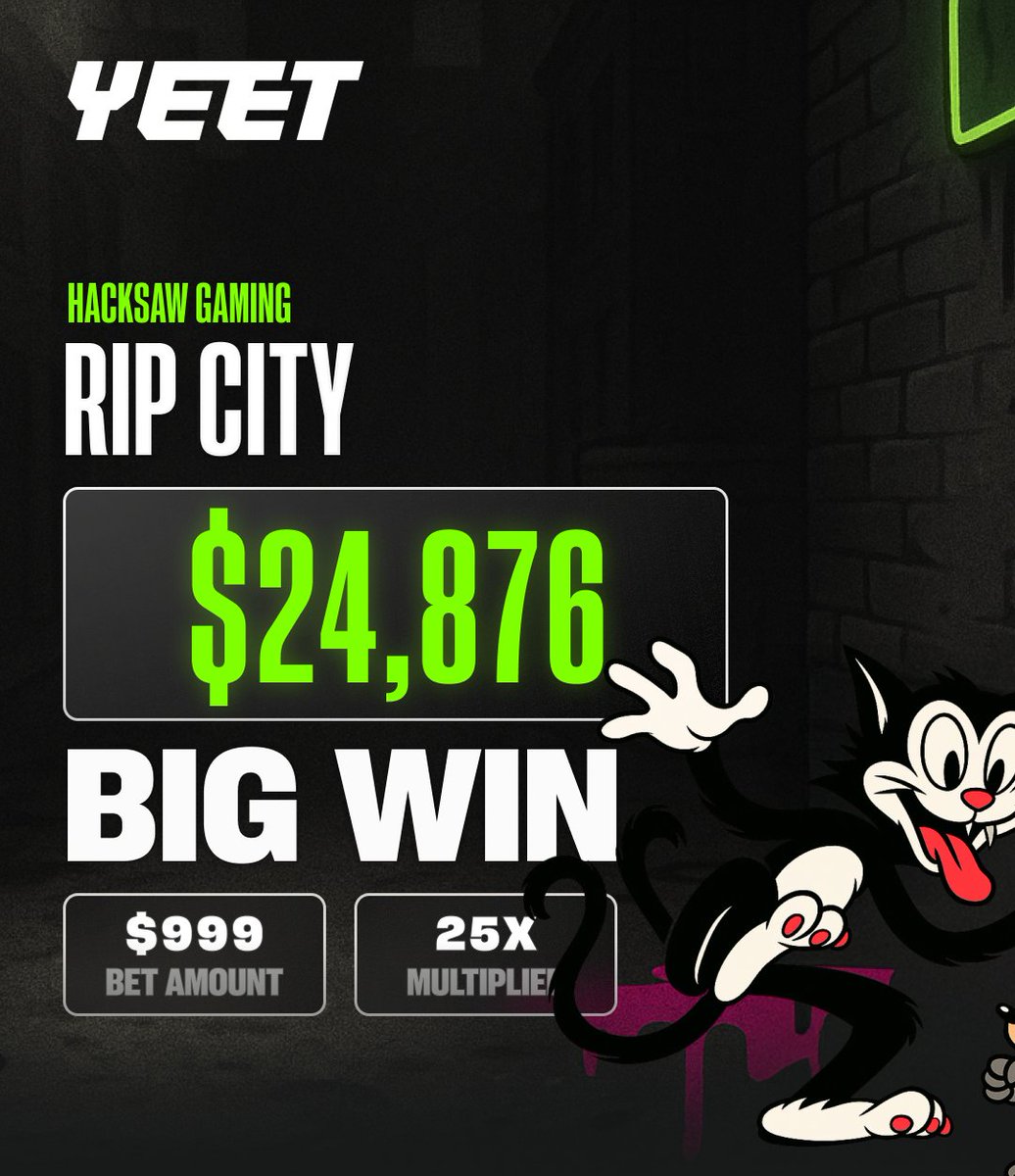 web3_fischer's tweet photo. Feeling lucky? 🍀♠♥♣♦
If you’ve got the skills (or the luck), take your shot with @yeet!

💥 Rip City just scored a MASSIVE $24K win — that’s a BIG YEET!
Cc; @GiveRep @0xmediaco

#CryptoCasino #YeetWin #Web3Luck #BigWin #DegensUnite https://t.co/bdKW7ADmg9