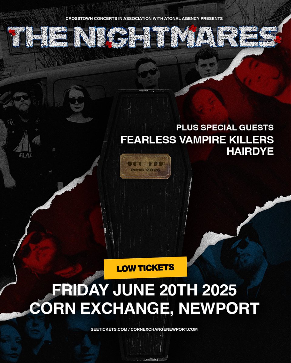 THENIGHTMARESUK's tweet photo. LOW TICKETS!

Thank you so much to everyone who came to see us in Europe, we had the best time!

It’s just 18 days until our last ever show and we have been informed there are LOW TICKETS so get yours fast!

https://t.co/s0qJ60gV6v

📷 by Claire Hodgkins https://t.co/Wd51DMXVpL