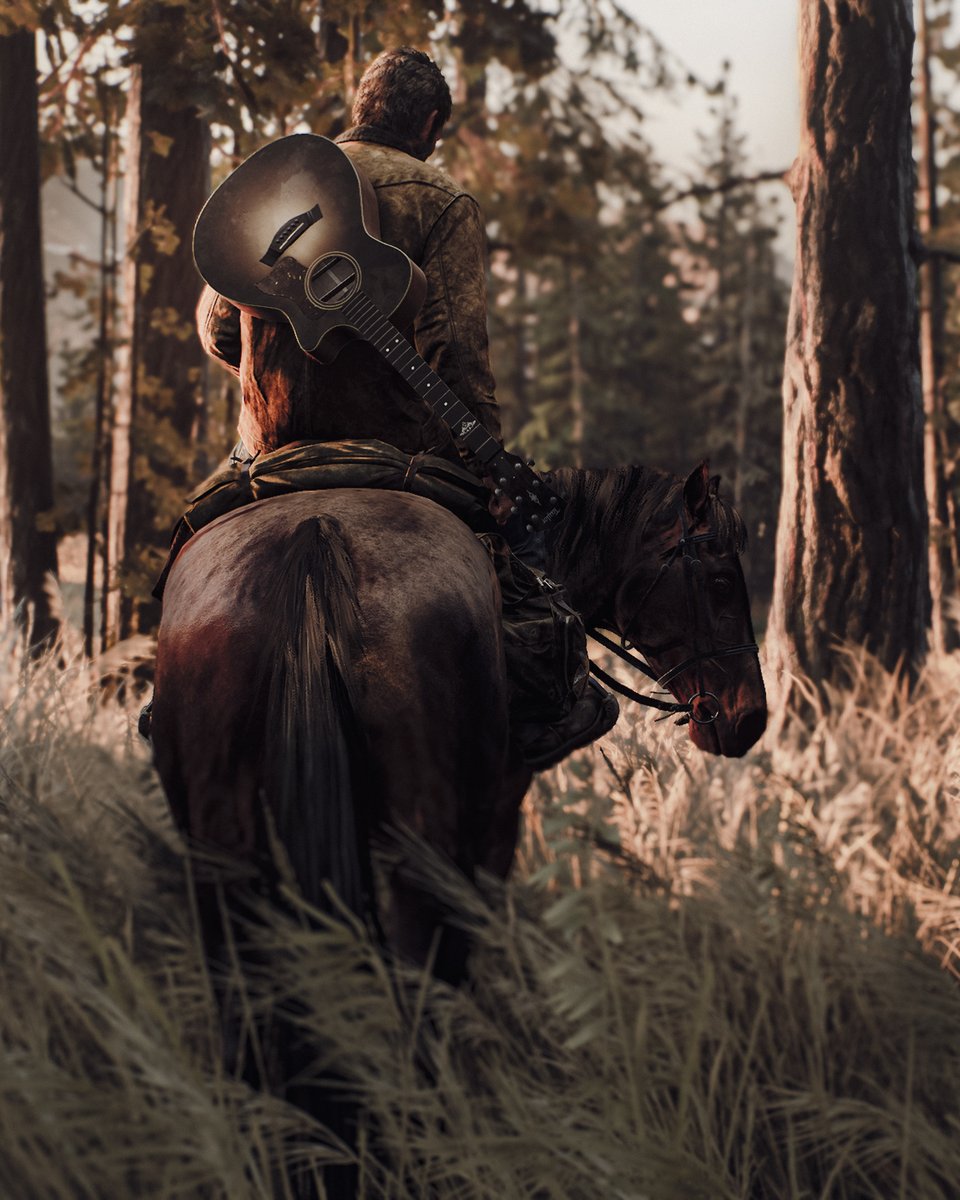 "I saved her."

The Last of Us fan adelevp submitted this beautiful shot of Joel on horseback, from the beginning of The Last of Us Part II.

Share your own Naughty Dog Photo Mode shots, cosplay, fan art, and more here: bit.ly/4jdqJpC