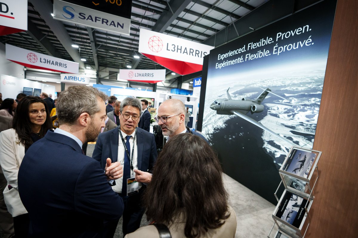Bombardier's tweet image. Solide présence de notre équipe #BombardierDéfense à #CANSEC2025 la semaine dernière, consolidant notre rôle en tant qu’acteur clé dans le domaine de la #défense et de la #sécurité, au Canada et auprès de nos nations alliées à l’échelle mondiale. #ExpérimentéFlexibleÉprouvé
