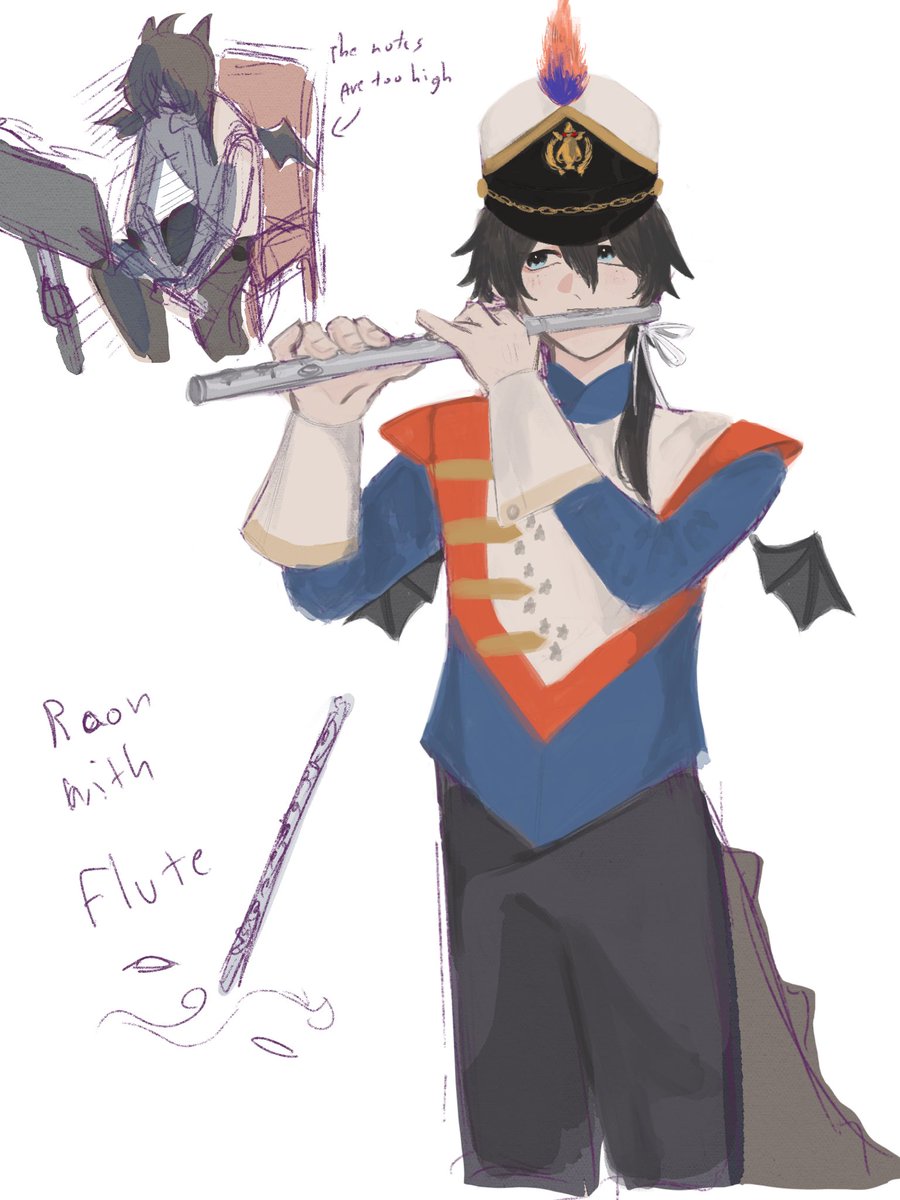 i'm gonna bring back this AU ajakkaka but...i won't draw my band's outfit on them ever again in my entire life thank you