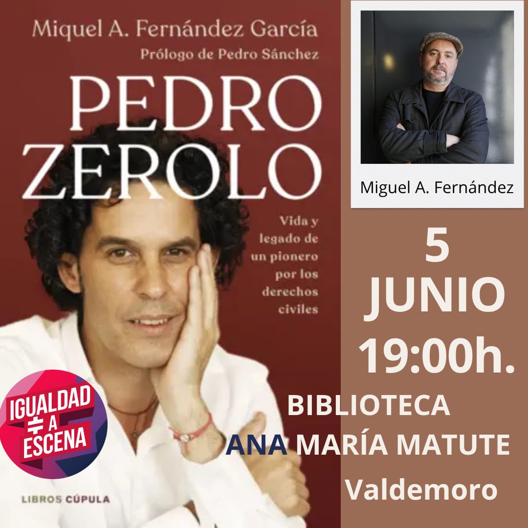 Ayto de Valdemoro (@ayto_valdemoro) on Twitter photo La Biblioteca Ana María Matute acoge la presentación de "Pedro Zerolo, vida y legado de un pionero por los derechos civiles", de Miquel Ángel Fernández. Acto organizado por 'Igualdad a Escena', proyecto de <a href="/Objetivo5050/">Objetivo50/50</a>, Las Secuoyas y Jóvenes Gigantes. ow.ly/CKVZ50W1nOL La Biblioteca Ana María Matute acoge la presentación de "Pedro Zerolo, vida y legado de un pionero por los derechos civiles", de Miquel Ángel Fernández. Acto organizado por 'Igualdad a Escena', proyecto de <a href="/Objetivo5050/">Objetivo50/50</a>, Las Secuoyas y Jóvenes Gigantes. ow.ly/CKVZ50W1nOL