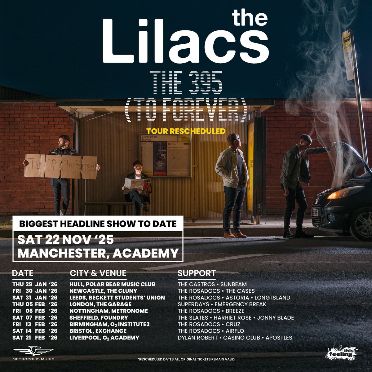 Astoria (@astorialeeds) on Twitter photo We’re over the moon to share that our Leeds Beckett Union show with @thelilacsofficial @therosadocsuk and <a href="/longislanduk/">LONG ISLAND</a> has now been confirmed for 31/01/26.
All original tickets remain valid and further tickets can be purchased from the link below
thisfeeling.co.uk/thelilacs We’re over the moon to share that our Leeds Beckett Union show with @thelilacsofficial @therosadocsuk and <a href="/longislanduk/">LONG ISLAND</a> has now been confirmed for 31/01/26.
All original tickets remain valid and further tickets can be purchased from the link below
thisfeeling.co.uk/thelilacs