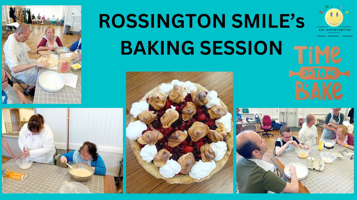 SMILE Day Opportunities Doncaster (@daydoncaster) on Twitter photo In this weeks baking session, #Rossington #SMILE made a mixed berry tart.
The bakers made a sweet pastry base, with crème patisserie filling which was topped with meringue swirls and mixed berries.
How delicious does this dessert look?
<a href="/DoncasterDamian/">Damian Allen</a>
#Homemade
#Baking In this weeks baking session, #Rossington #SMILE made a mixed berry tart.
The bakers made a sweet pastry base, with crème patisserie filling which was topped with meringue swirls and mixed berries.
How delicious does this dessert look?
<a href="/DoncasterDamian/">Damian Allen</a>
#Homemade
#Baking