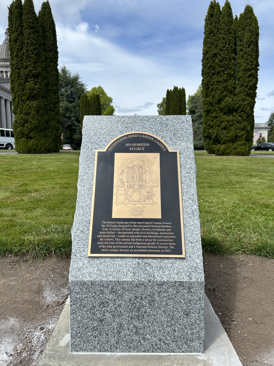 Capitol Campus stands as a testament to the enduring Olmsted vision, balancing civic purpose with beauty and functionality. 🌿 Read on to learn more about the newly installed Olmsted plaque ➡️ loom.ly/trcf7Mk