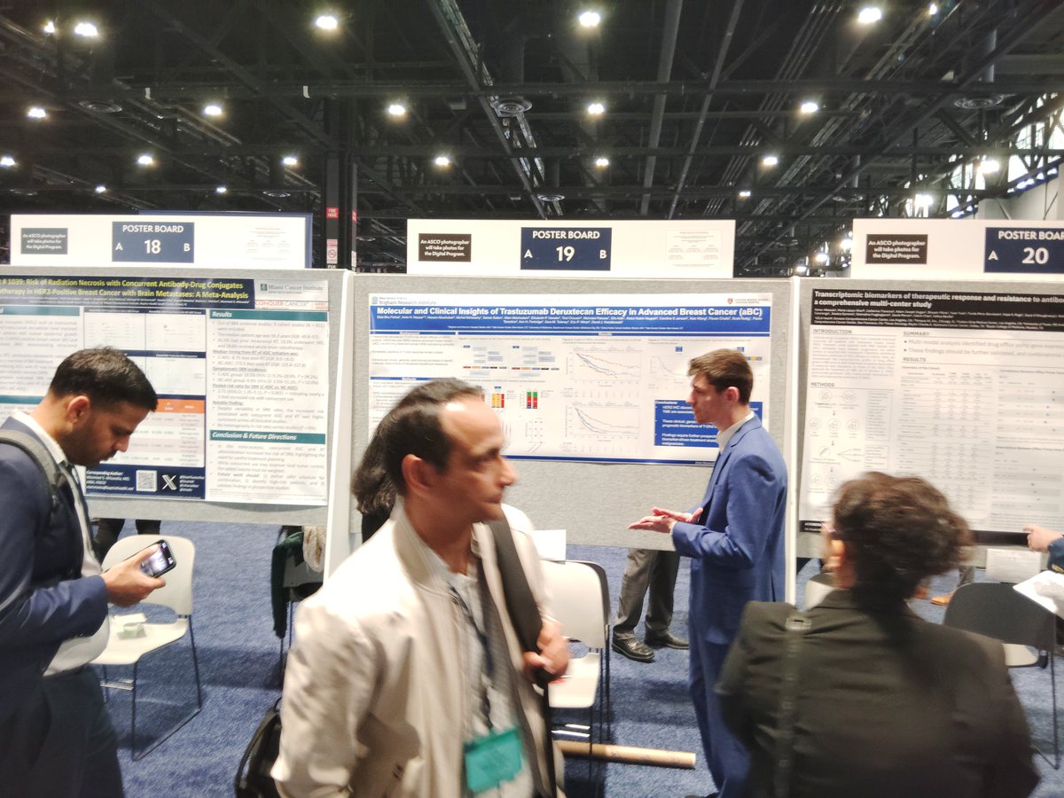 Hassan Abushukair (@hmabushukair) on Twitter photo Chief surgeon <a href="/boufarhat_elias/">Elias Bou Farhat</a> presenting impressive clinical and genomic data on t-dxd in advanced breast cancer!
Glad we could work together 🫡
<a href="/AminNassarMD/">Amin Nassar, MD</a>
#ASCO25 Chief surgeon <a href="/boufarhat_elias/">Elias Bou Farhat</a> presenting impressive clinical and genomic data on t-dxd in advanced breast cancer!
Glad we could work together 🫡
<a href="/AminNassarMD/">Amin Nassar, MD</a>
#ASCO25