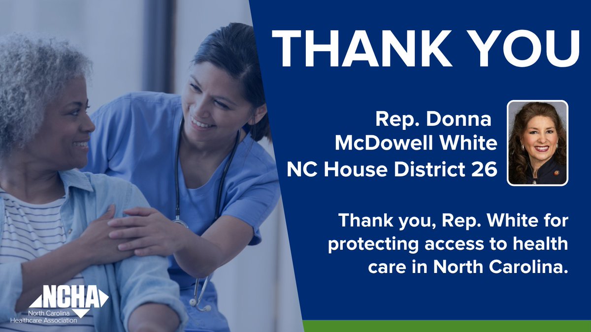 NCHA Government Relations (@nchagovrel) on Twitter photo Thank you, <a href="/donna4nchouse/">Rep. Donna McDowell White</a>, for supporting health care access in North Carolina. As a nurse, your dedication is vital to protecting the health of the communities you serve. We look forward to continuing this important work together. #ncpol #ncga Thank you, <a href="/donna4nchouse/">Rep. Donna McDowell White</a>, for supporting health care access in North Carolina. As a nurse, your dedication is vital to protecting the health of the communities you serve. We look forward to continuing this important work together. #ncpol #ncga
