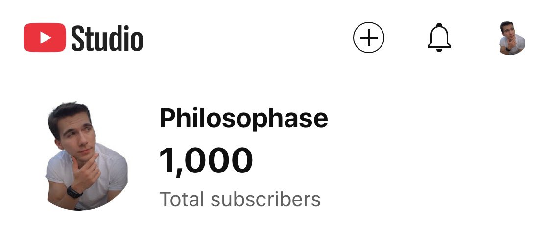 philosophase's tweet photo. Just hit 1,000 YouTube subscribers! https://t.co/LpYnw5UZpY