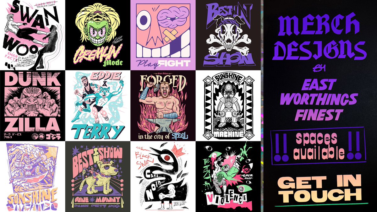 It’s that time again, putting the call out, if you’re in need of a tee design something different and fun, or the usual skulls and flames?Then wrestlers please do drop in the dms. As per usual any shares / recommendations greatly appreciated. 🙏✌️