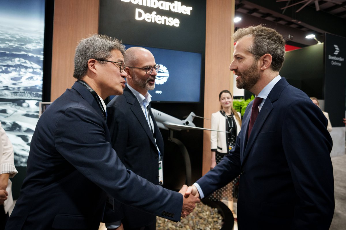 Bombardier's tweet image. Great presence by our #BombardierDefense team at #CANSEC2025 last week, solidifying our role as a key player in #defense and #security—here in Canada and with allied nations worldwide. #ExperimentedFlexibleProven