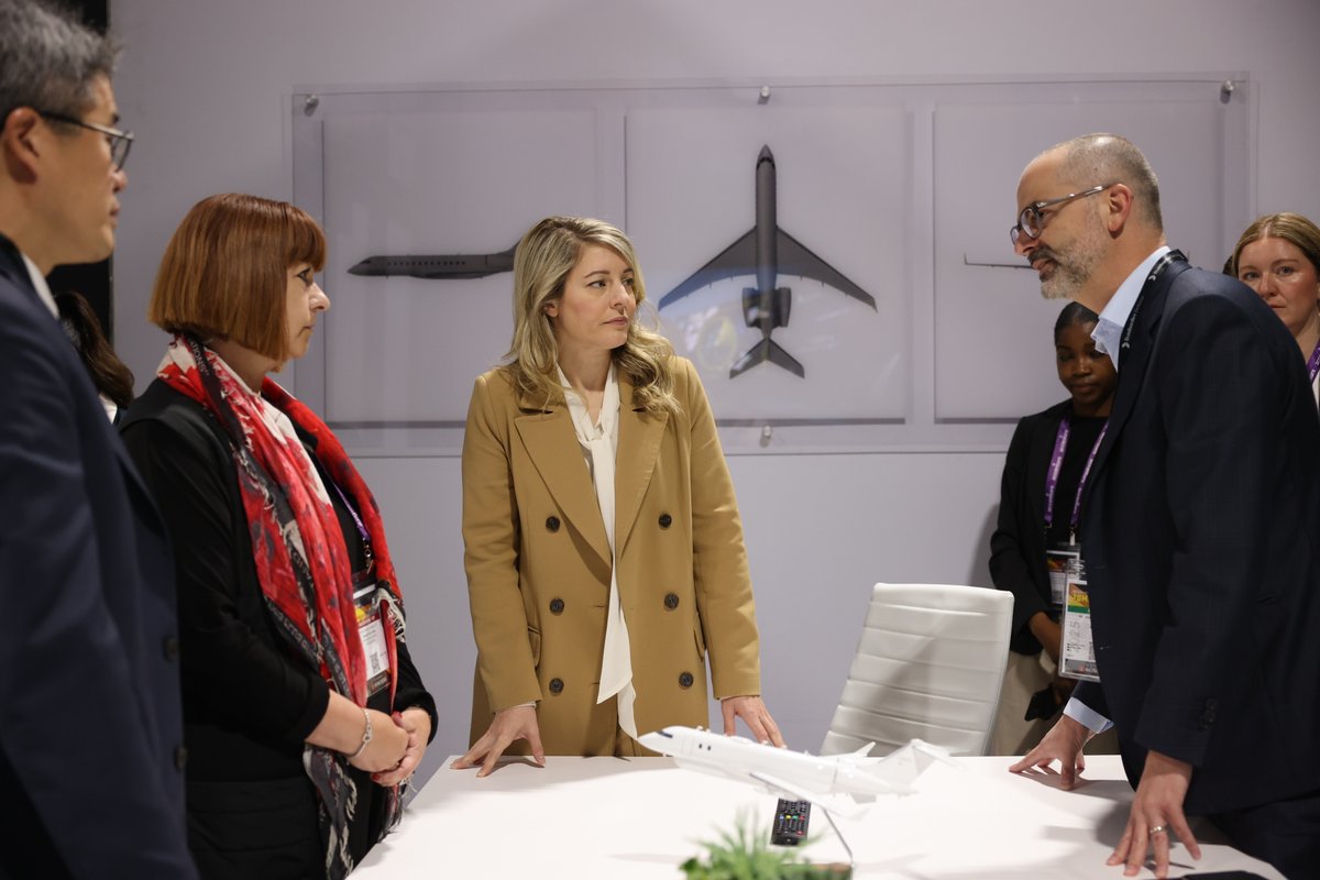 Bombardier's tweet image. Great presence by our #BombardierDefense team at #CANSEC2025 last week, solidifying our role as a key player in #defense and #security—here in Canada and with allied nations worldwide. #ExperimentedFlexibleProven