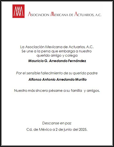 Asociación Mexicana de Actuarios, A.C. (@actuariosama) on Twitter photo 