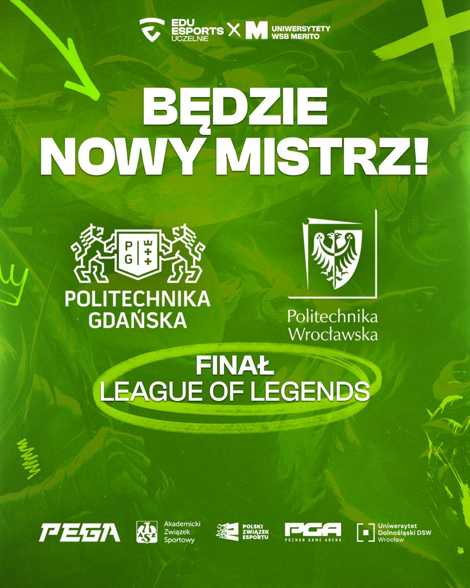 🚨 𝗣𝗚 𝗶 𝗣𝗪𝗿 𝘄 𝘄𝗶𝗲𝗹𝗸𝗶𝗺 𝗳𝗶𝗻𝗮𝗹𝗲 𝗟𝗲𝗮𝗴𝘂𝗲 𝗼𝗳 𝗟𝗲𝗴𝗲𝗻𝗱𝘀!

Pięć długich lat. To okres panowania AGH na studenckim Summoner's Rift... który właśnie dobiegł końca! 🤯

Wrocławianie pokonali obrońców tytułu - 2:1 w finale dolnej drabinki!

Zawodnicy z