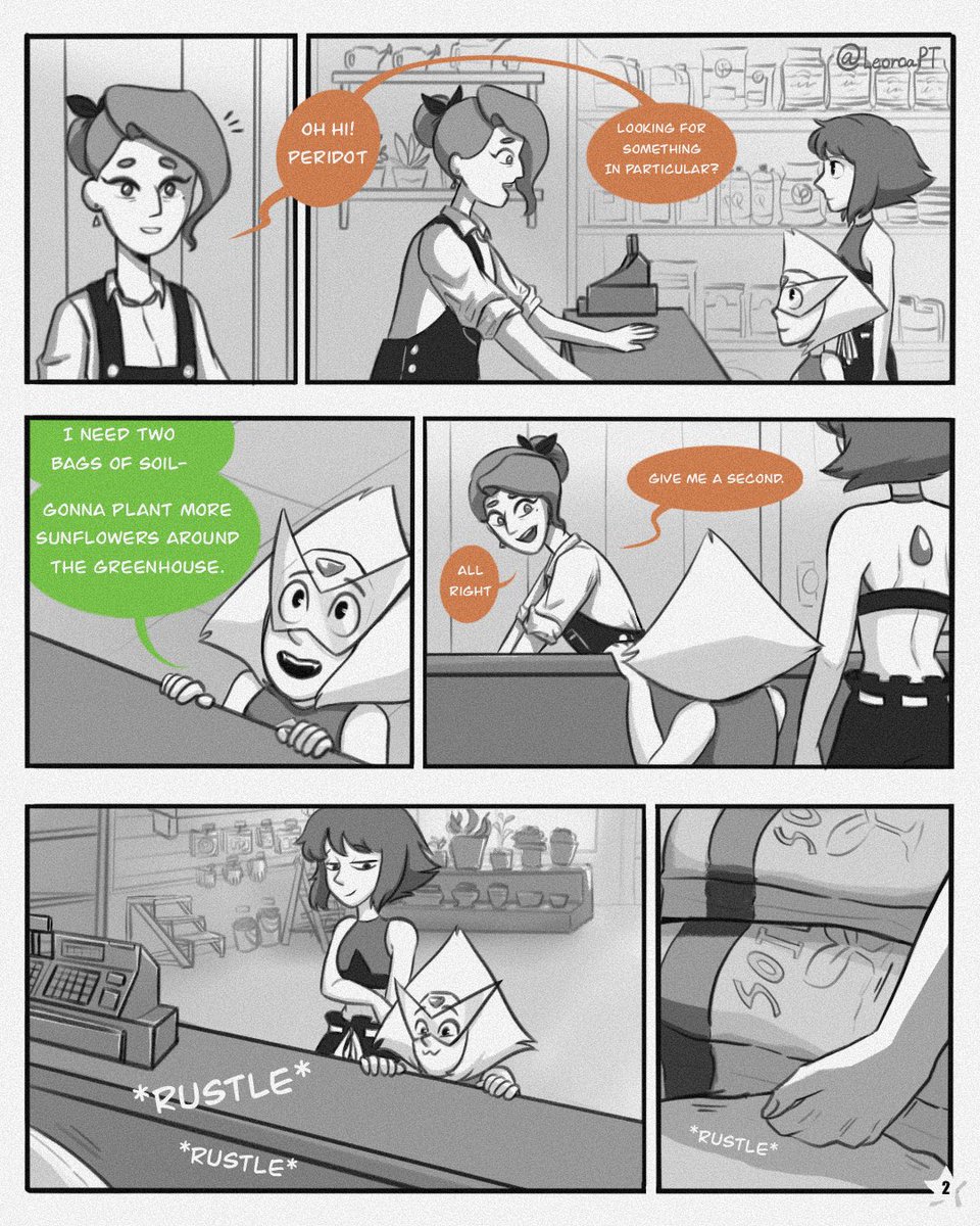 LeorcaPT's tweet photo. " A drop of red " 
[ Page 1-2 ]

I want to try making a SU comic. It’s about a theory I’ve been wondering about involving Lapis, and maybe some fans have too. I’ll probably upload two pages per post, just whenever I have time :) 

#stevenuniversefanart 
#Lapidot 
#LapisLazuli https://t.co/axpCjRSKHt