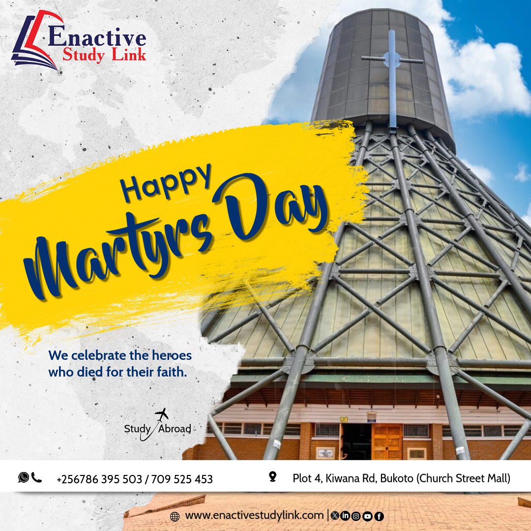 Happy Martyrs Day! 
Our office will be closed tomorrow (3rd June), work will resume on Wednesday.

#martyrsday #studyabroad #publicholiday