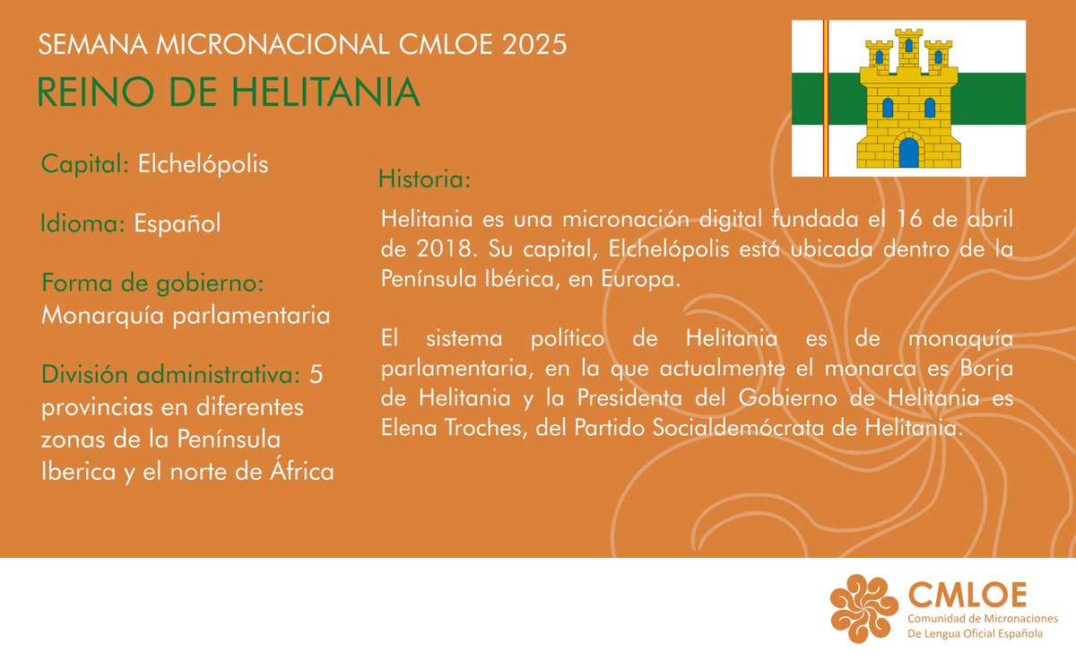 Tras dos semanas de un inesperado cese de actividades, ¡la #SemanaCulturalCMLOE2025 regresa con el Reino de Helitania! #CMLOE