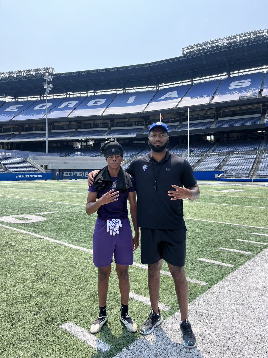 CaiMims1's tweet image. Great Time Today At Georgia State Prospect Camp Today Ended With 1 Interception 2 Pass Deflections @JadenHunter9 @coachtcslu @DellMcGee @SAtl_athletics @Coach_AJohnson3 @Jttaylor_44 @CoachFrank_21