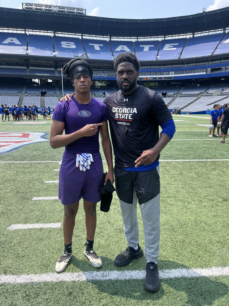 CaiMims1's tweet image. Great Time Today At Georgia State Prospect Camp Today Ended With 1 Interception 2 Pass Deflections @JadenHunter9 @coachtcslu @DellMcGee @SAtl_athletics @Coach_AJohnson3 @Jttaylor_44 @CoachFrank_21