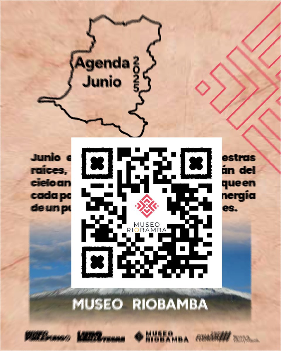 ✨¡JUNIO LLEGA CARGADO DE CULTURA Y TRADICIÓN! ✨
Ya está disponible la Agenda Cultural del Museo Riobamba 📅
🔍Ingrese al siguiente enlace o Escanea el código QR  en la imagen y descubre  nuestras actividades
drive.google.com/file/d/14QXZv5…
Visitanos:
#MuseoRiobamba #AgendaCulturalJunio