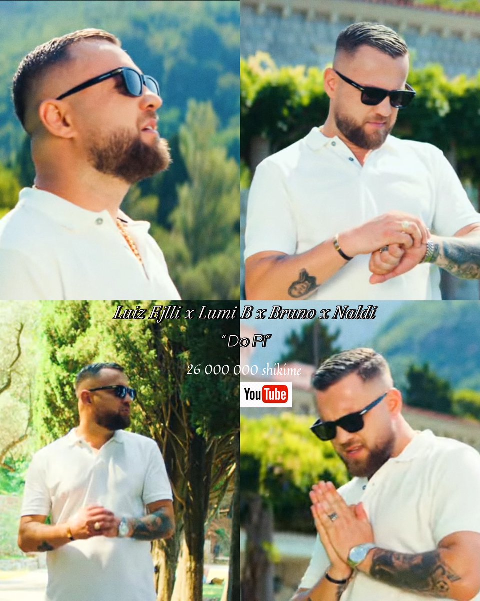 Suppoortingluki's tweet image. Hiti i Veres 2024, kenga “Do Pi “ ka arritur 26 million shikime ne platformen muzikore YouTube. Shkojme per 27 million ❤️‍🔥❤️‍🔥❤️‍🔥
#dopi  #ejllat

youtu.be/o4xoIzg03jI?si…