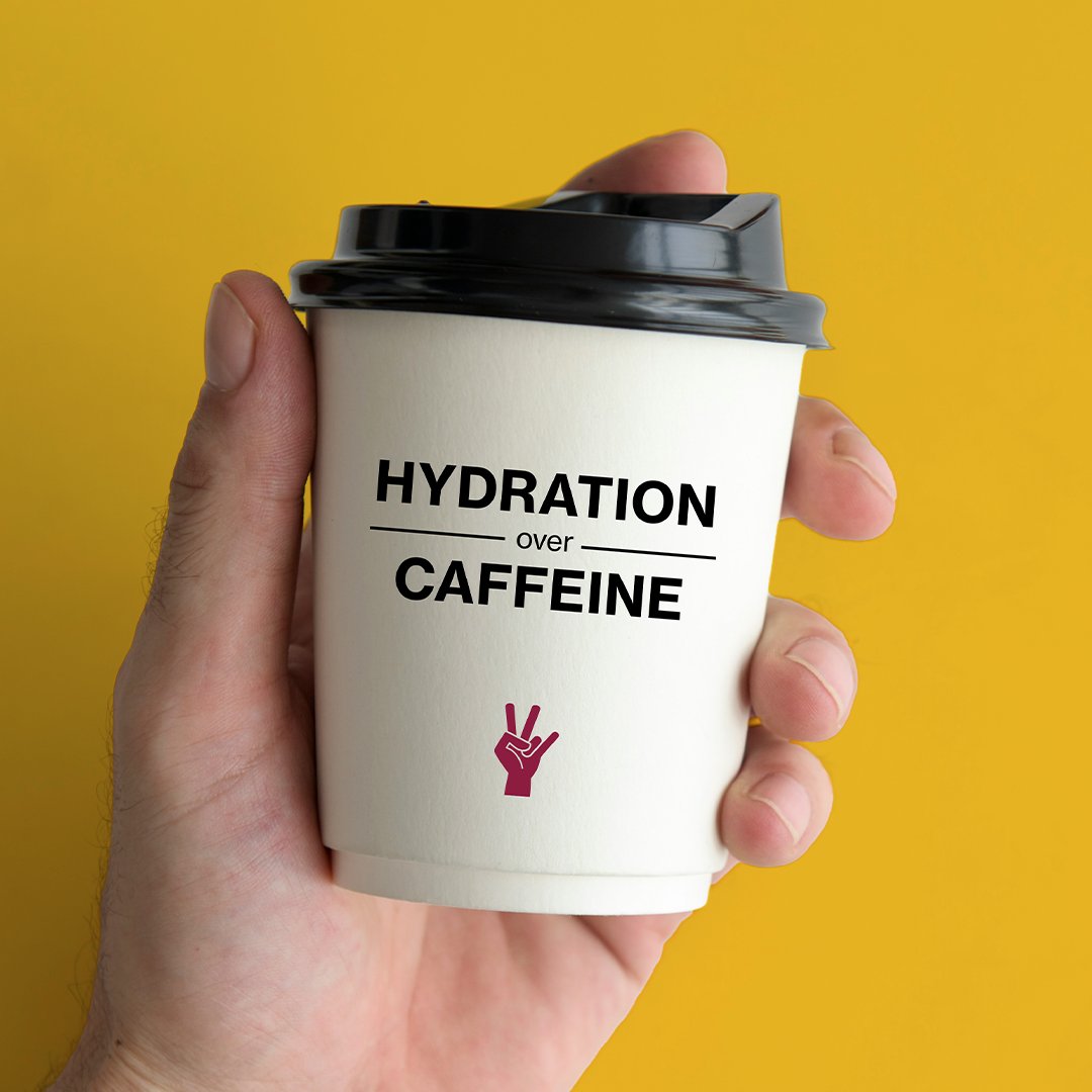 Reminder: Coffee doesn’t count toward your daily water intake. ☕️