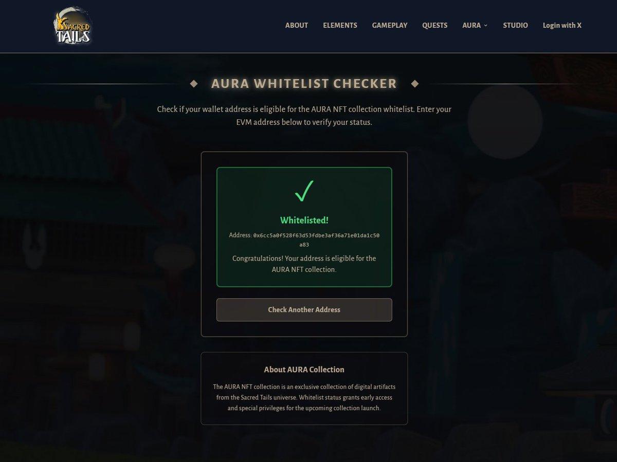 GM Summoners ✨

AURA UTILITY

🔘 In-game profile picture use

🔴Exclusive access to AURA-only tournaments

🟡90% revenue share from in-game purchases of AURA derivatives (account bound PFP's)

🟣AURA characters in future transmedia

Check your WL now:
sacredtails.com/aura/whitelist