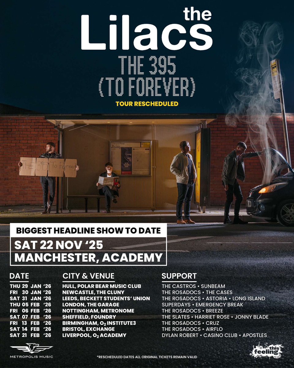 The Front Row (@thefrontrow_) on Twitter photo <a href="/TheLilacsUk/">The Lilacs</a> have announced their rescheduled tour at long last! January is going to be a party ๐๐
What a set of supports and venues on this run ๐ฅ๐ฅ๐ฅ <a href="/TheLilacsUk/">The Lilacs</a> have announced their rescheduled tour at long last! January is going to be a party ๐๐
What a set of supports and venues on this run ๐ฅ๐ฅ๐ฅ