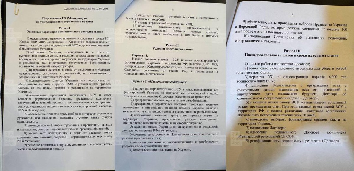 Russia’s socalled “peace proposal” from the Istanbul talks just dropped  and it’s a complete joke.

They’re demanding Ukraine withdraw from all occupied regions (including  Donbas) within 30 days, recognize those areas as Russian includong crimea, stay neutral forever, hold