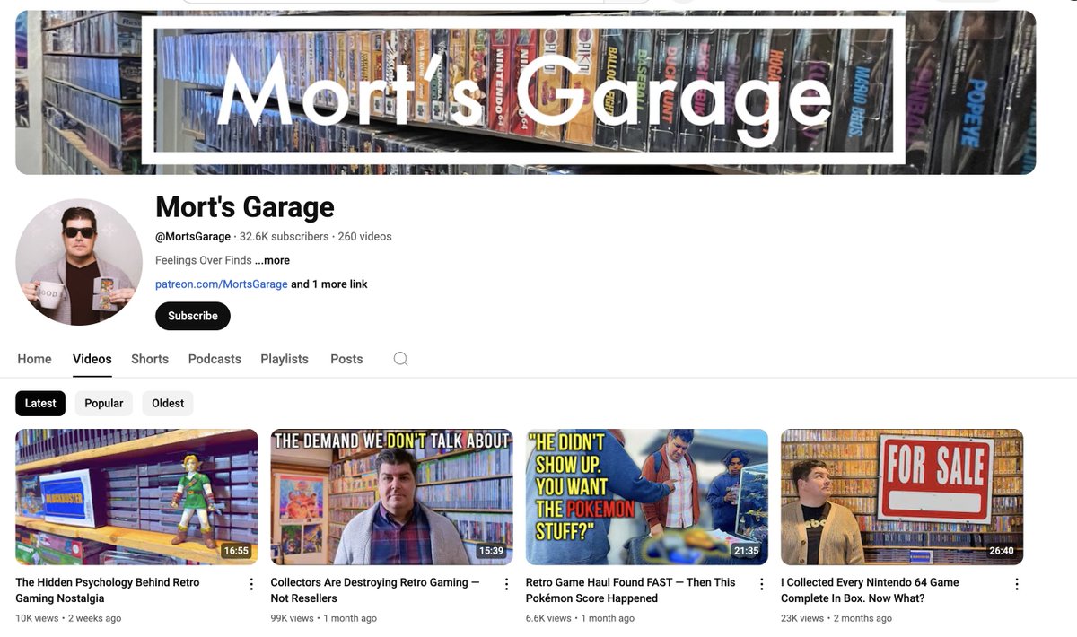 My brother is a YouTube content creator with 30k+ subs.

His channel focuses on vintage video game collecting (he has 3,000 games—yes, it's fun to go to his house).

He's a great human who cares about doing a good job for sponsors. If your product appeals to 35-44 year old men