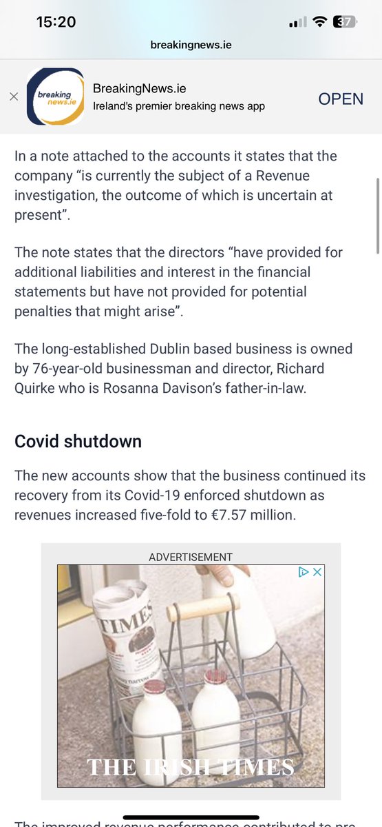 There needs to be an investigation into Richard Quirke , Ex Owner of Quirkeys and his Status with <a href="/RevenueIE/">Revenue</a>   <a href="/wereontheditch/">The Ditch</a> <a href="/DublinNuj/">NUJDublinBroadcasting</a> <a href="/DublinInquirer/">Dublin Inquirer</a> <a href="/wereontheditch/">The Ditch</a> 
<a href="/gavreilly/">@gavreilly.com on Bluesky</a> <a href="/MrAndyQuirke/">🇮🇪 Andy Quirke</a> <a href="/IrishTimes/">The Irish Times</a> <a href="/irishexaminer/">Irish Examiner</a> <a href="/RTE_PrimeTime/">RTÉ Prime Time</a> @ft <a href="/Independent_ie/">Irish Independent</a> <a href="/DublinInquirer/">Dublin Inquirer</a>