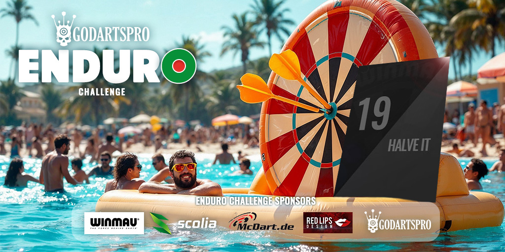 💥 Enduro Challenge 2025 💥
The third game out this year is the great 19 Halve It!
👉 youtu.be/mge2xHqK2f0 👈

<a href="/Winmau/">Winmau</a>  
<a href="/scoliatech/">Scolia</a>  
<a href="/McDart_de/">McDart.de</a>  
#redlipsdesign