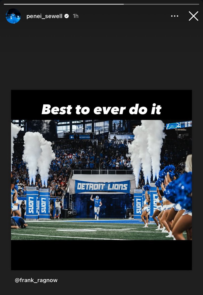 Penei Sewell on Detroit Lions Center Frank Ragnow retiring:

“Best to EVER do it” 

Detroit Lions LEGEND 🦁