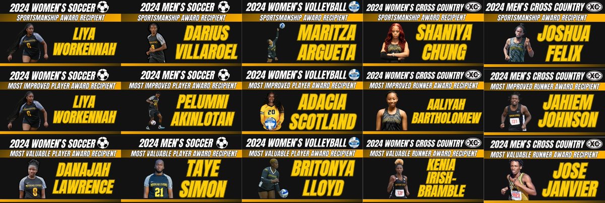 Today, on this reflective first Monday of June, we look back and congratulate the Fall student-athletes who earned team awards at the 2024-2025 Awards Banquet! These student-athletes serve as the exemplification of hard work, sacrifice, and dedication!  #BanquetHonorees