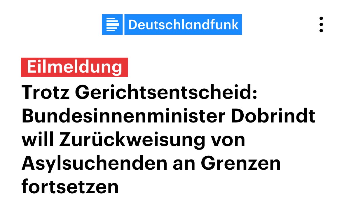 Deutsche Gerichte und geltendes Recht scheinen keine Bedeutung für den Innenminister zu haben.