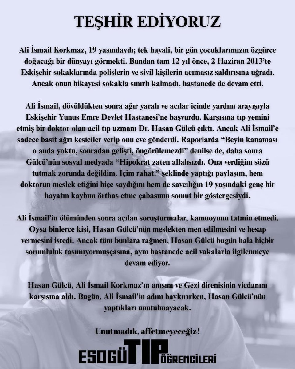 Unutmadık, affetmeyeceğiz!