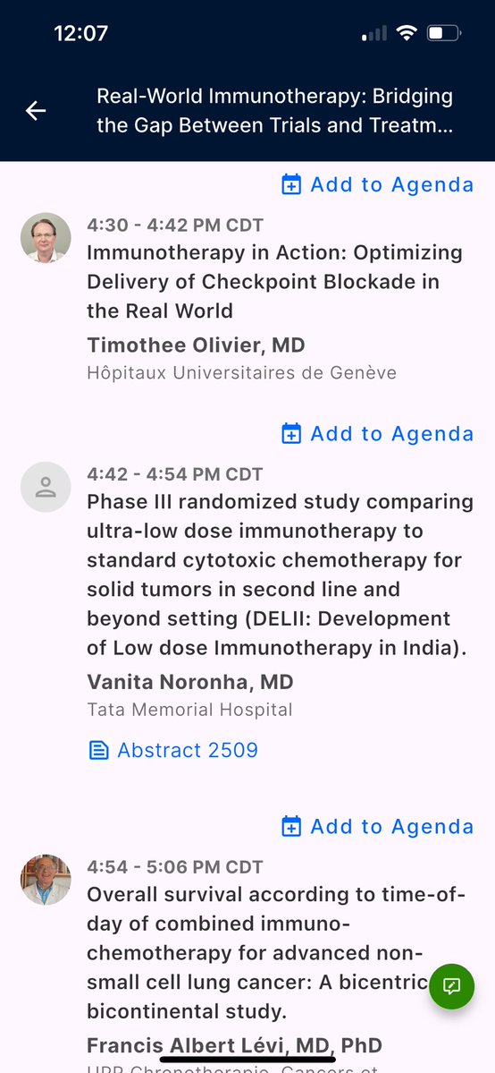 Jarushka Naidoo (@drjnaidoo) on Twitter photo #ASCO25
💡Highlight of the Developmental Therapeutics/IO track today
Real World Immunotherapy, Hall D2
- Ph III Ultra low-dose Nivo 🇮🇳 <a href="/VanitaNoronha/">Vanita Noronha, MBBS MD DM</a>
- Time-of-day IO 🇫🇷 #FrancisLevi
- IO in transplant 🇯🇴 #MuntaserZayoud
- Discussants 🇫🇷 <a href="/JordiRemon/">Jordi Remon</a> 🇺🇸 <a href="/EladSharonMD/">Elad Sharon</a> #ASCO25
💡Highlight of the Developmental Therapeutics/IO track today
Real World Immunotherapy, Hall D2
- Ph III Ultra low-dose Nivo 🇮🇳 <a href="/VanitaNoronha/">Vanita Noronha, MBBS MD DM</a>
- Time-of-day IO 🇫🇷 #FrancisLevi
- IO in transplant 🇯🇴 #MuntaserZayoud
- Discussants 🇫🇷 <a href="/JordiRemon/">Jordi Remon</a> 🇺🇸 <a href="/EladSharonMD/">Elad Sharon</a>