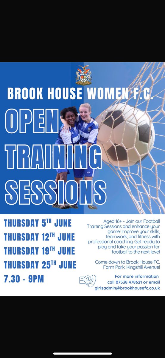 More dates available for open women’s training