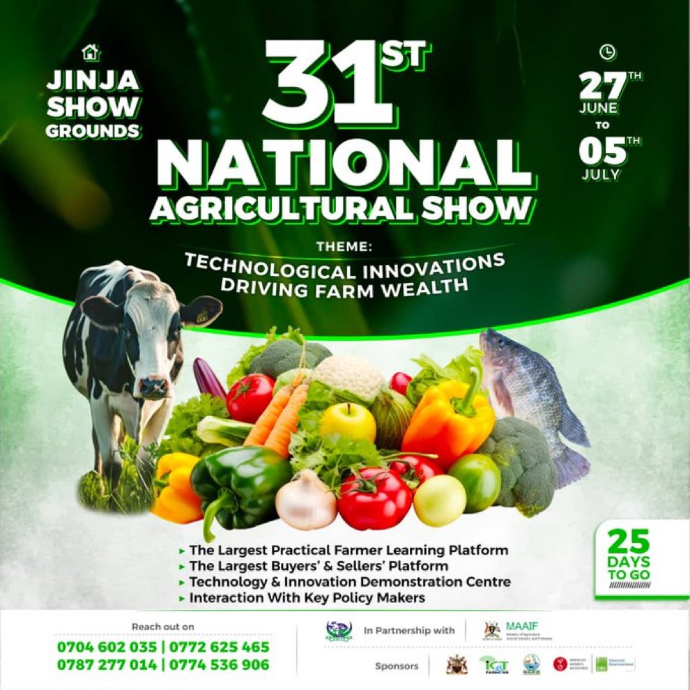 There is so much to learn at the National Agricultural show, so don’t miss.

#AgricShow25