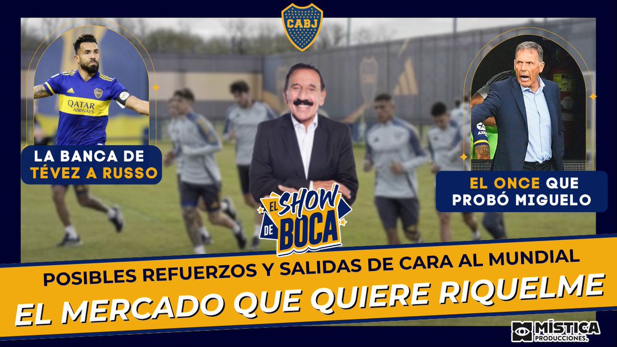 Y después llega el Show de Boca 

✅ el Primer once de Russo
✅ los refuerzos que pueden llegar
✅ la banca de Tévez al nuevo DT

Los esperamos en nuestro canal de YouTube MÍSTICA STREAM

youtube.com/live/yX_GzGjGp…